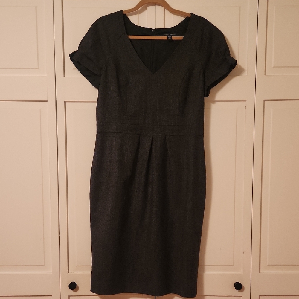 Banana Republic Charcoal Midi Dress